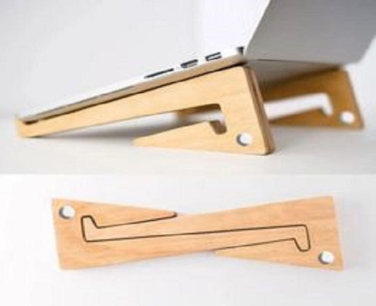 Wood Laptop Stand Office