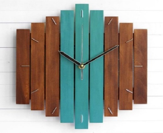 Handmade Wood Clock for Your Wall.